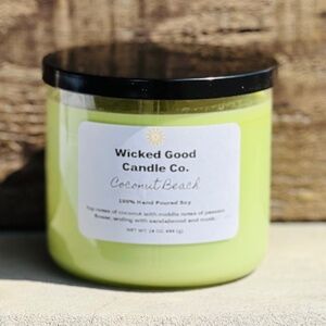 Triple Wick Coconut Beach Candle